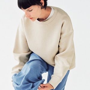 Zara oversized pleated sweatshirt